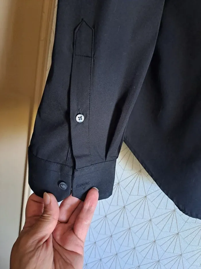 Chemise home noire Celio 41/42 L super état - photo numéro 4