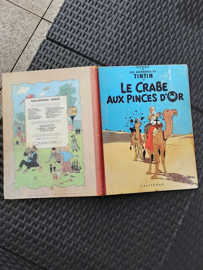 Bd herge les aventures de tintin le crabe aux pinces d or édition de 1959 - photo numéro 2