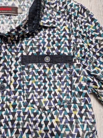 Chemise neuve Catimini 10 ans Motif triangles