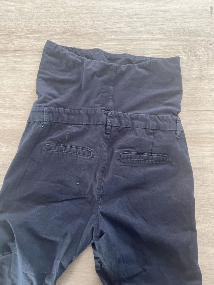Pantalon chino marine H&m mama 34 7/8eme - photo numéro 3