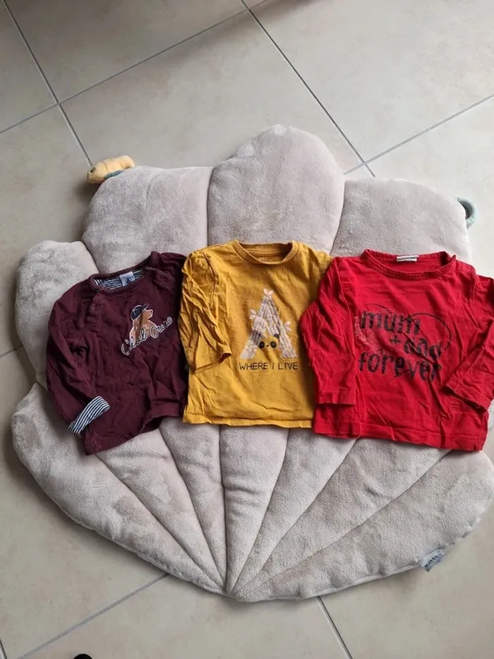 Lot de 3 t-shirt manche longue