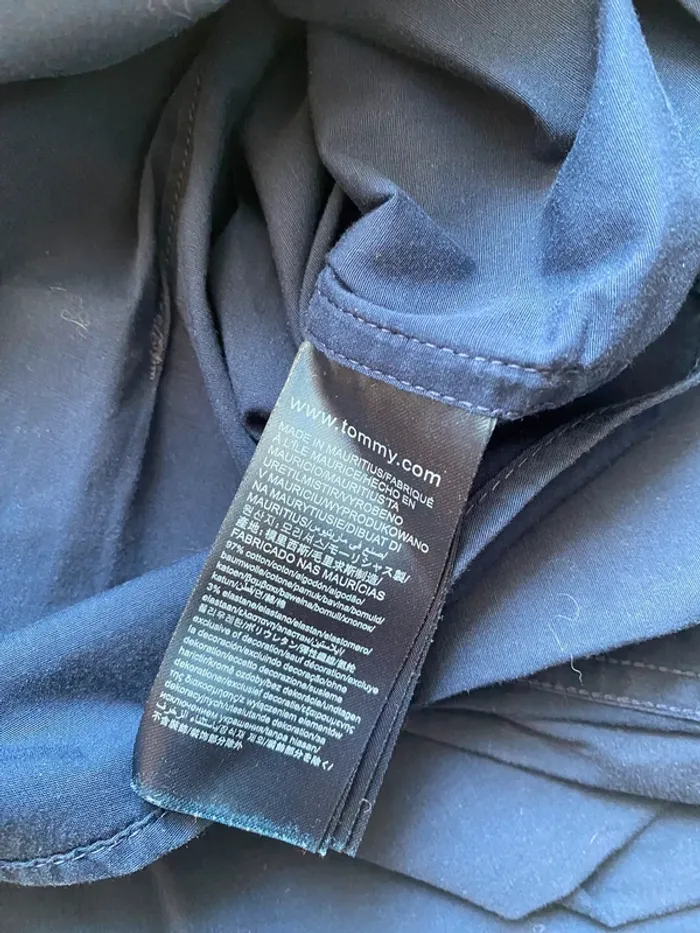 Chemise Tommy H marine - photo numéro 4