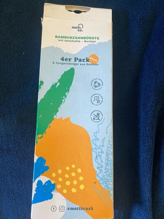 Lot 4 brosse à dents bambou