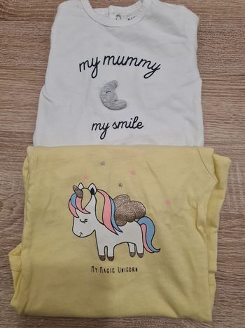 2 pyjamas légers kiabi 3 mois