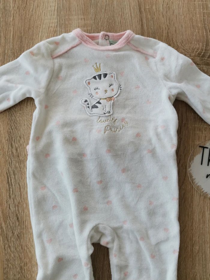 Pyjama velours chat - photo numéro 2