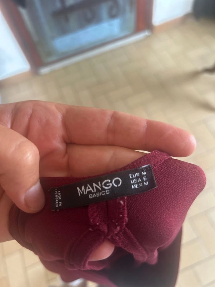Jolie robe Bordeaux Mango - photo numéro 3