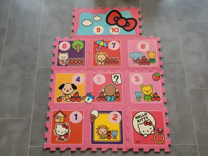 Tapis marelle et de jeux en mousse hello kitty - photo numéro 5