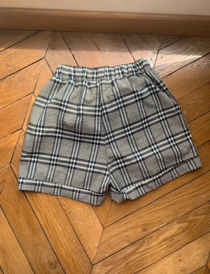 Short taille haute à carreaux - photo numéro 5