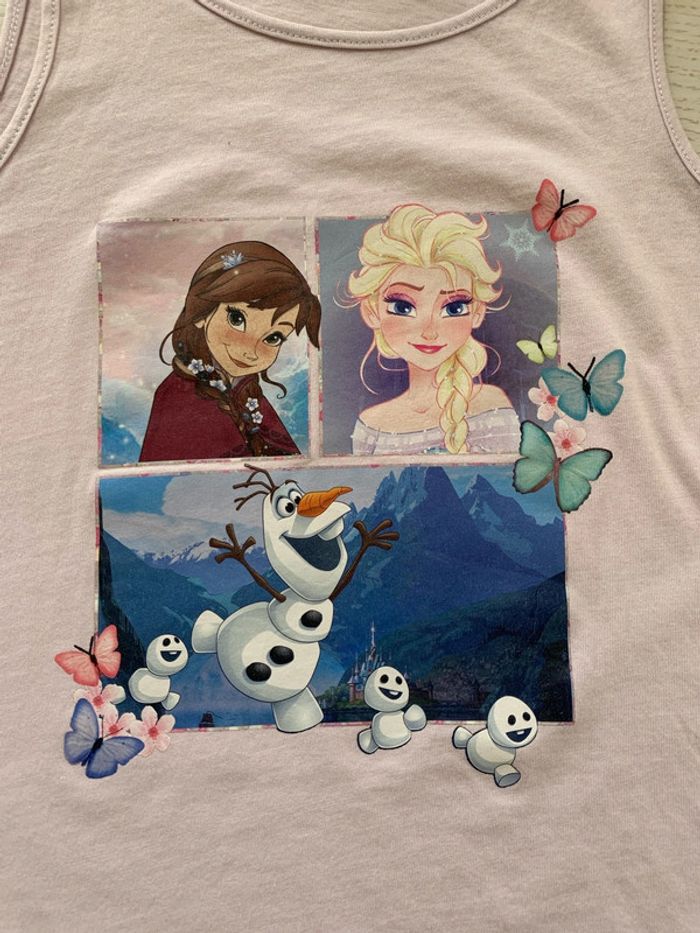 Robe courte Reine Neige rose  6/8 ans Disney neuve - photo numéro 2