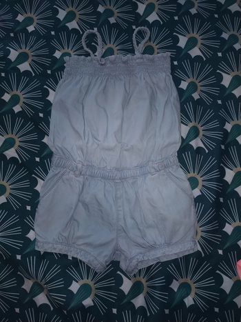 Combishort en jean 2-3 ans