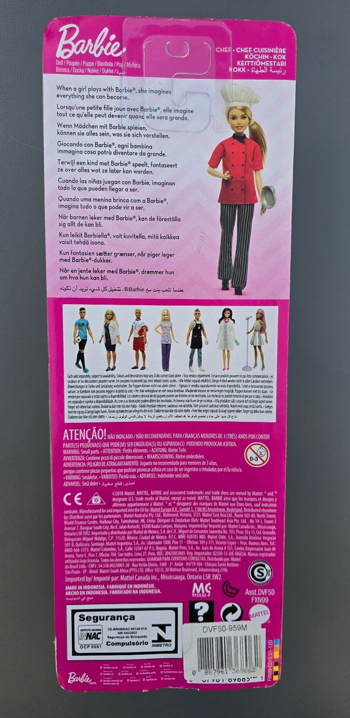 Mattel : Poupée barbie chef cuisinier - photo numéro 7
