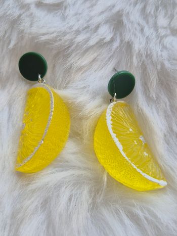 Boucles d’oreilles citron 🍋✨ - Bijoux - Citron - Mode