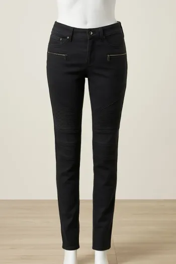 Jean noir style biker – Cache Cache – Taille 36