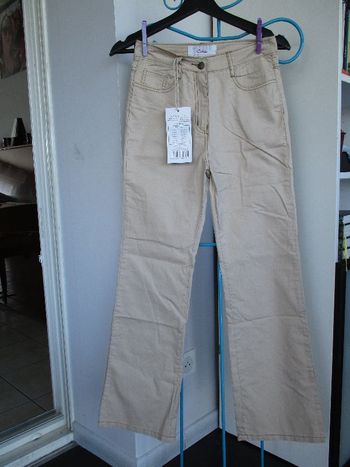 Pantalon en toile beige