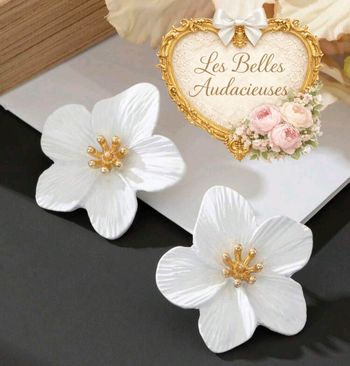 Boucles d'oreilles neuves mariage mariée 