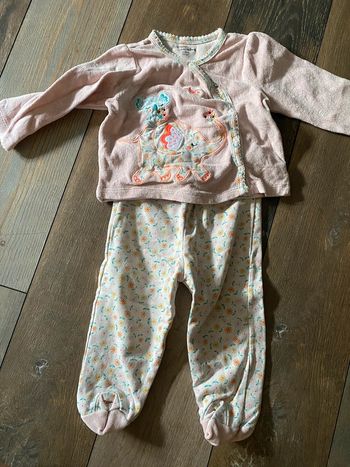 Pyjama 2 pièces DPAM 12 mois éléphant