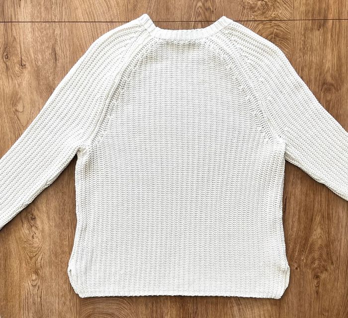 Pull torsadé blanc Lauren Ralph Lauren pour femme, taille M - photo numéro 4