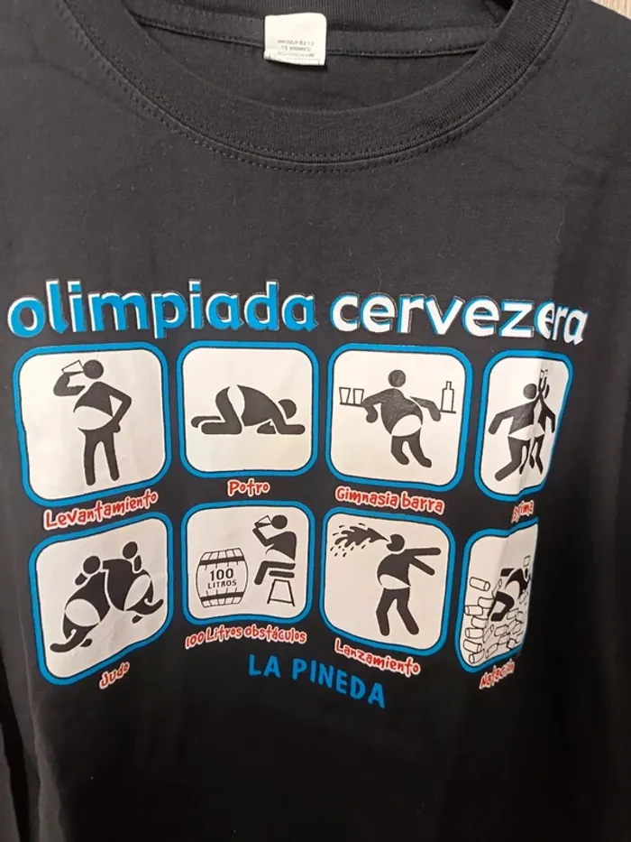 Tee shirt les olympiades de la bière M - photo numéro 2