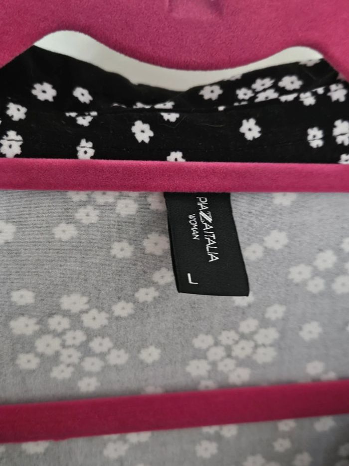 Robe chemise petites fleurs blanches Piazza Italia - photo numéro 2