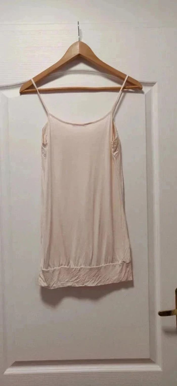 Top bretelles rose pêche Camaïeu 38 - photo numéro 2