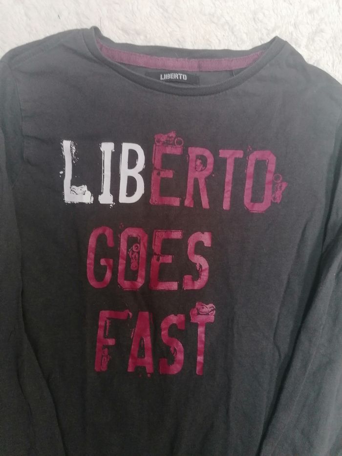 T-shirt Liberto manches longues garçon 12 ans - photo numéro 3