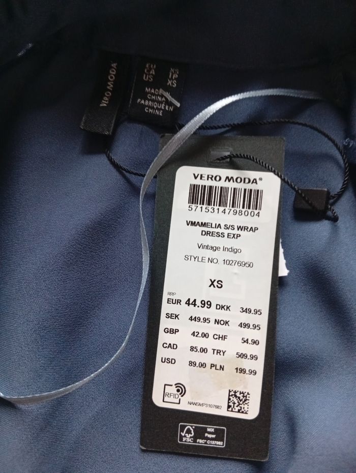 Robe portefeuille Vero Moda taille xs neuve - photo numéro 3