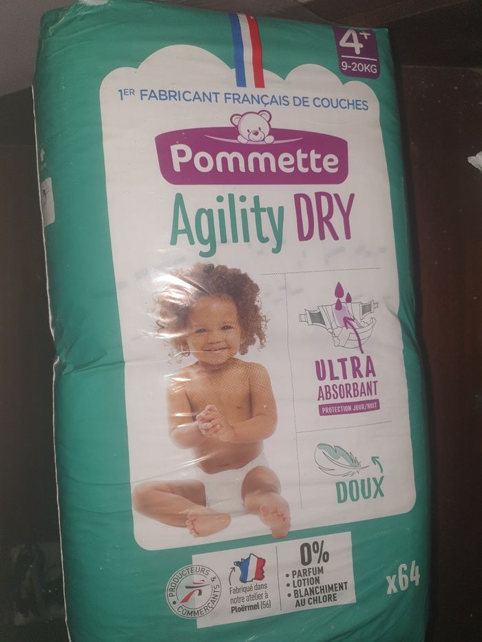 Couche pour bébé taille 4+ pommette - photo numéro 2