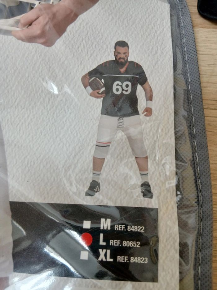 Déguisement Quarterback taille L Fiesta Gurica - photo numéro 4