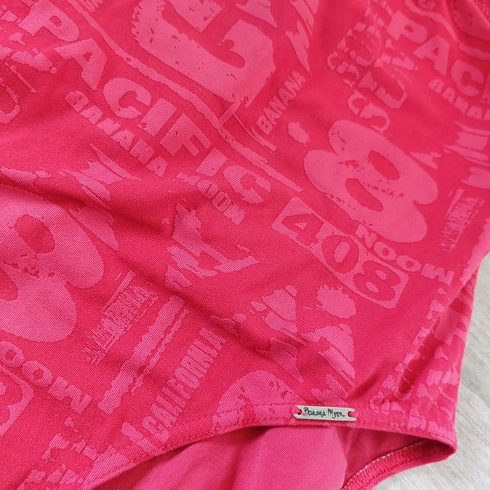 Maillot de bain une pièce rouge avec col à pois - Taille S Banana Moon - photo numéro 4