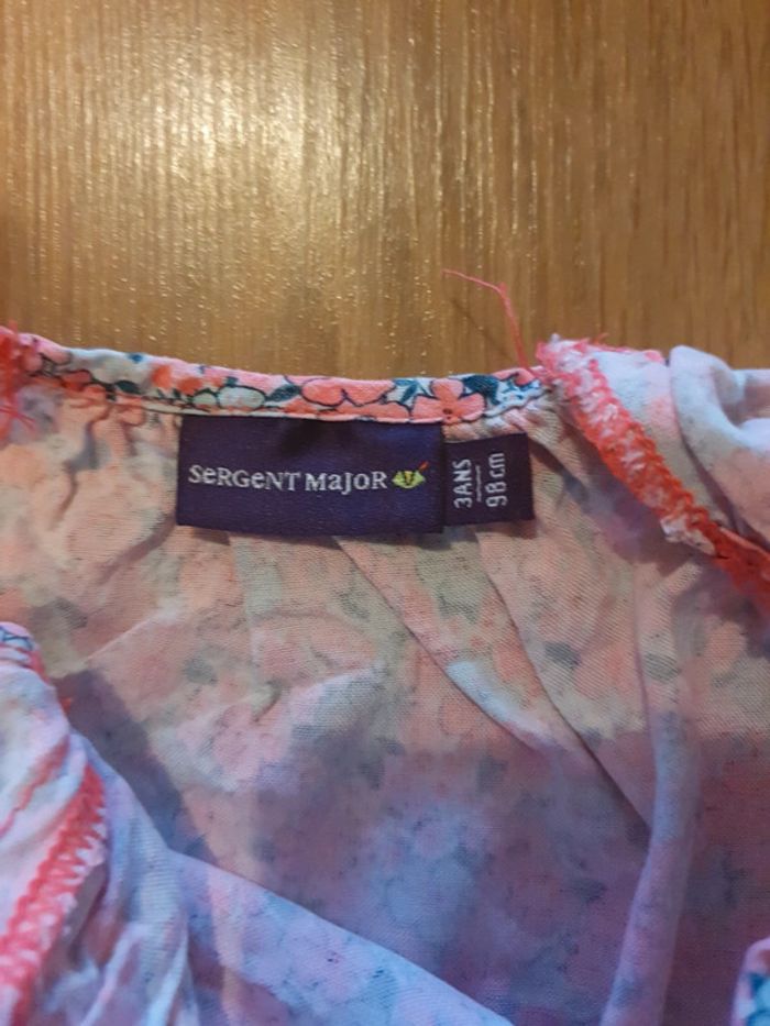 combishort sergent major 3 ans fleurie - photo numéro 3