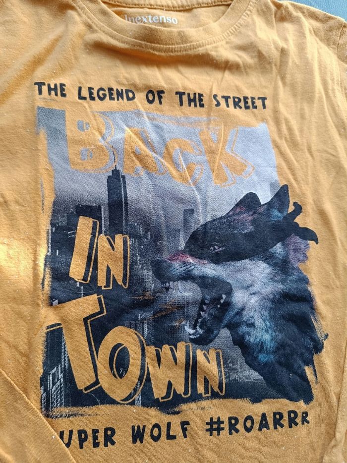 T-shirt ML jaune moutarde 🎮 Taille 8 ans - photo numéro 3