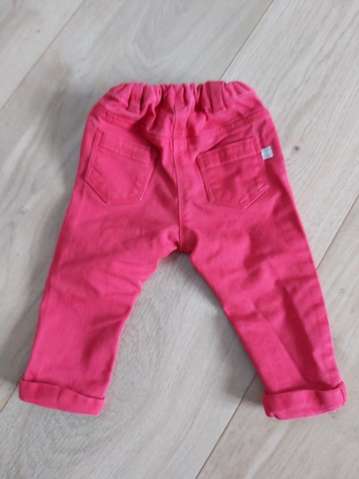 Ensemble pantalon jeans et tee-shirt fille 6 mois (78) - photo numéro 7