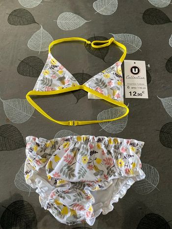 Ensemble maillot de bain deux pièces 6 ans