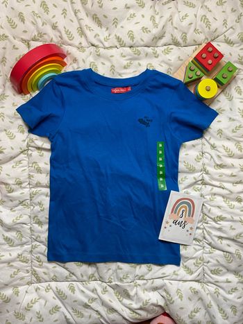 teeshirt manches courtes bleu tissaia 8 ans