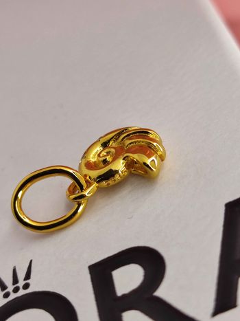 Charm Escargot Doré et en Argent 925