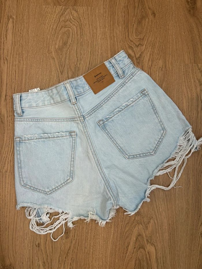 Short en jean taille haute Stradivarius - photo numéro 4