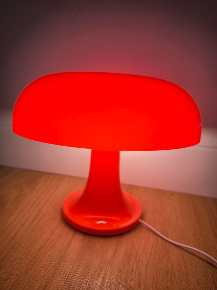 Lampe champignon orange - photo numéro 3