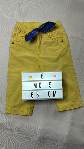 Pantalon léger fille 6 mois 68cm