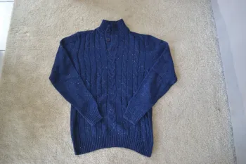 Pull torsadé Blue Ice - Taille M