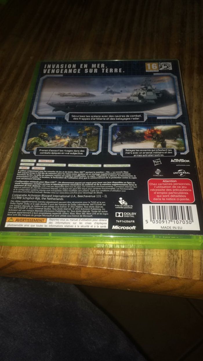 Jeu Xbox 360 battleship - photo numéro 2