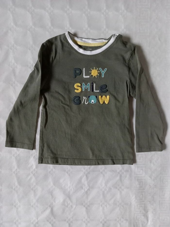 Tee-shirt manches longues bébé garçon 18 mois Obaïbi