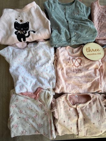Lot de 9 pyjamas 3 mois