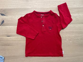 T-shirt manches longues rouge kiabi 24 mois