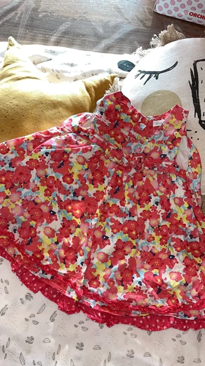 Robe été à fleur absorba 12 mois