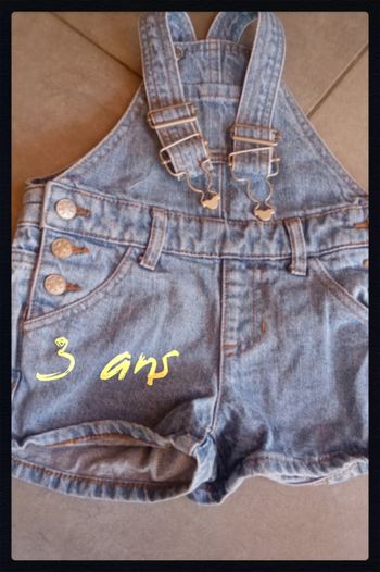 🌺 Short Salopette fille 3 ans