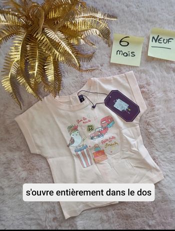 T shirt sergent major route 66 neuf rose pâle