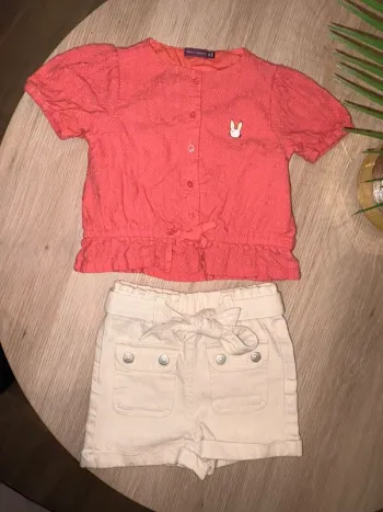 Ensemble été fille sergent major 3 ans