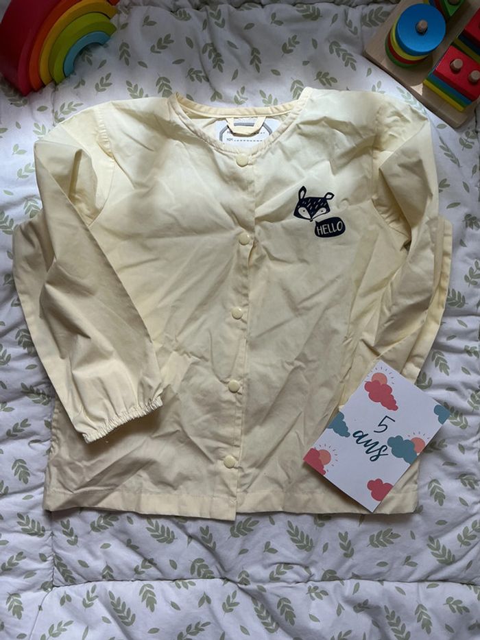 blouse d'école manches longues beige in extenso 5 ans - photo numéro 2