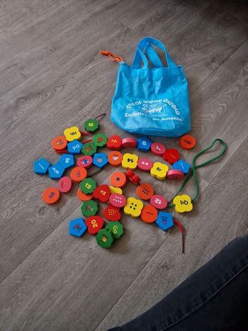 Ensemble perles en bois