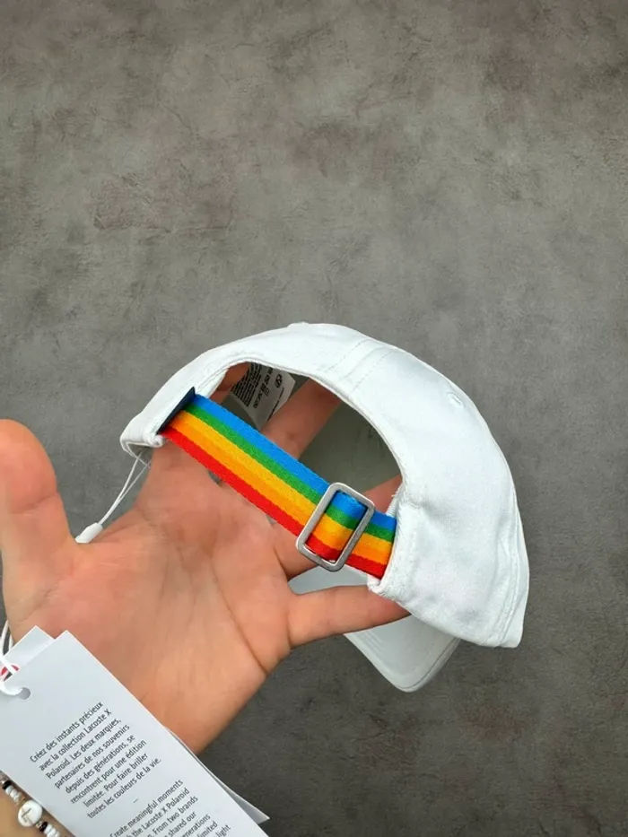 Casquette Lacoste Polaroïd Blanche Neuve - photo numéro 4
